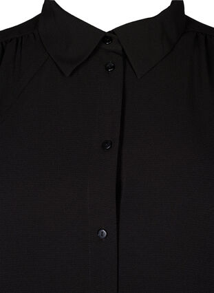 Zizzi Chemise de couleur unie, Black, Packshot image number 2