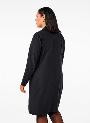 Zizzi Robe blazer croisée, Black, Model image number 1