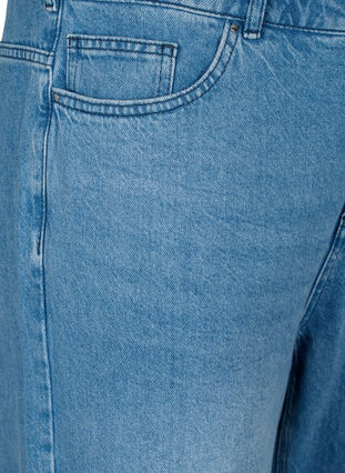 Zizzi Jean droit avec bords bruts, Medium Blue, Packshot image number 2