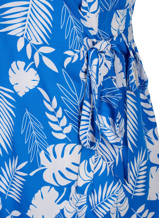 Zizzi FLASH - Robe portefeuille à manches courtes, Skydiver White AOP, Packshot image number 3