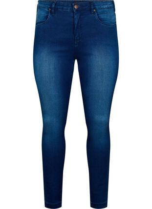 Zizzi Jean Amy super slim à taille haute, Blue Denim, Packshot image number 0