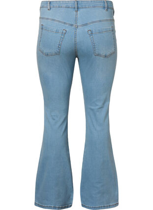 Zizzi Jeans bootcut Ellen à taille haute, Ex Lgt Blue, Packshot image number 1