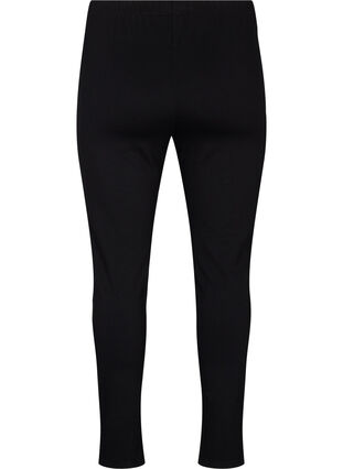 Zizzi Leggings en viscose avec fentes sur le devant, Black, Packshot image number 1