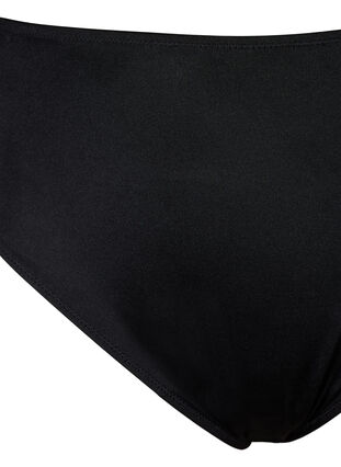 Zizzi Bas de bikini de couleur unie avec taille régulière, Black, Packshot image number 2