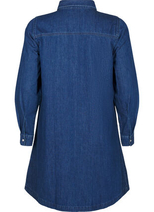 Zizzi Robe en jean avec boutons, Medium Blue Denim, Packshot image number 1