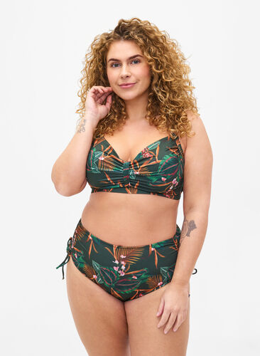 Zizzi Bas de bikini à motifs, Boheme Palm Aop , Model image number 0