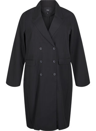 Zizzi Robe blazer croisée, Black, Packshot image number 0