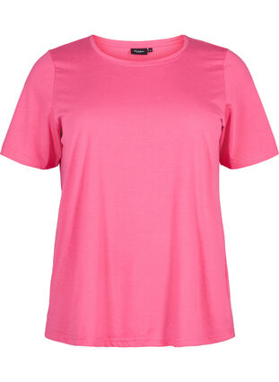 Zizzi FLASH - T-shirt à col rond, Hot Pink, Packshot image number 0