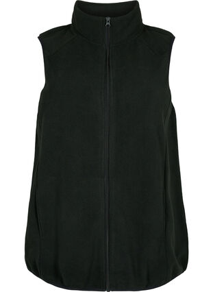 Zizzi Gilet en polaire avec poches, Black, Packshot image number 0